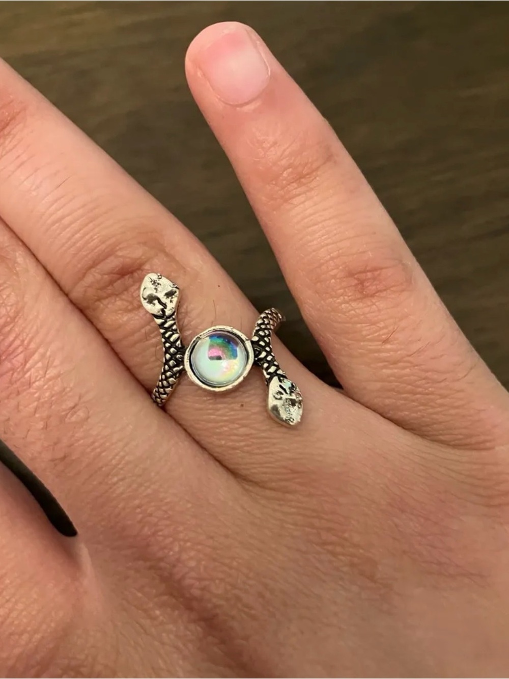 Silver Mystic Serpent Regent Ring